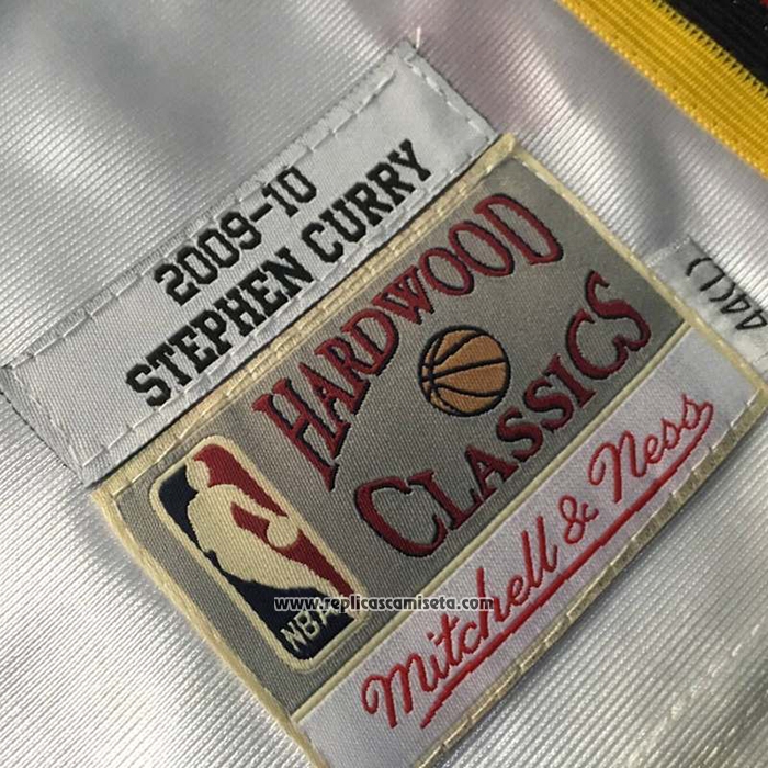 Camiseta Golden State Warriors Stephen Curry #30 Mitchell & Ness 2009-10 Blanco